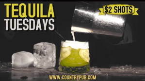 Hitam Tequila Tuesday Promotion Цифровой дисплей Template