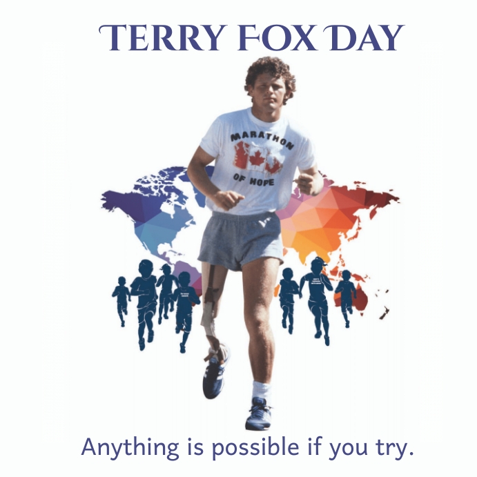 Terry Fox Marathon Of Hope Poster