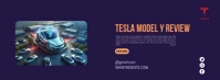 Tesla Model Y Review Copertina Facebook template
