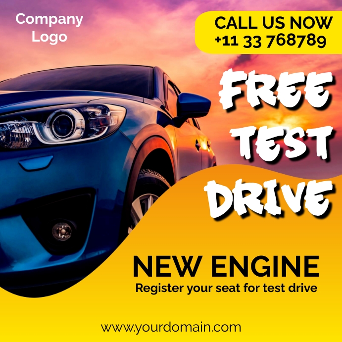 Copy of Test Drive | PosterMyWall