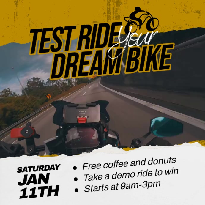 Copy of Test Ride Bike | PosterMyWall