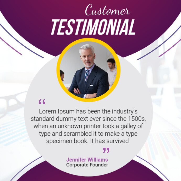 Testimonial design template | PosterMyWall