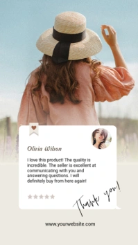 Testimonial Instagram Story template