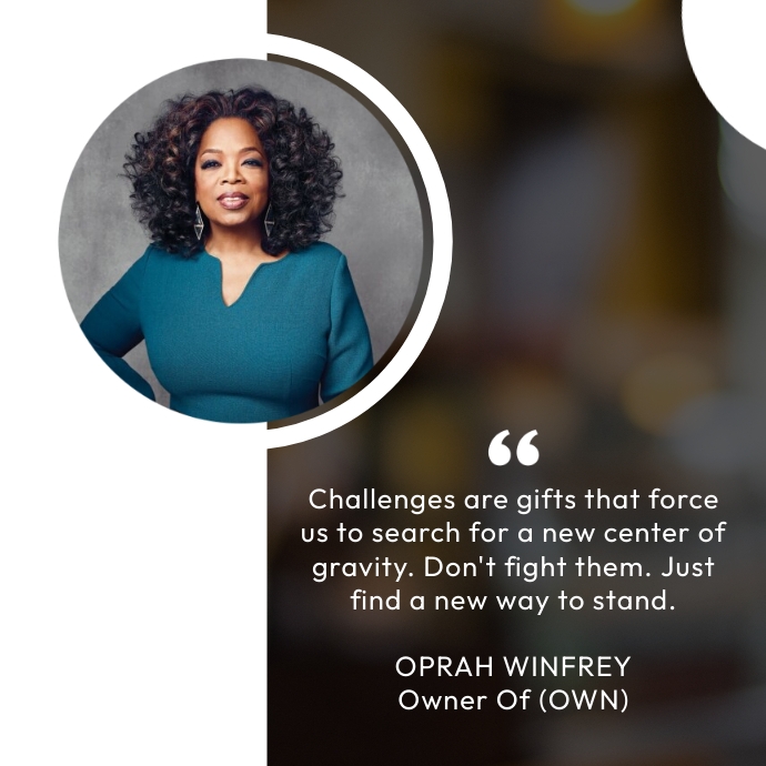 OPRAH WINFREY QUOTE Template | PosterMyWall