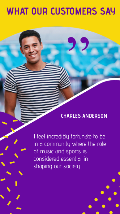 Testimonial instagram story template