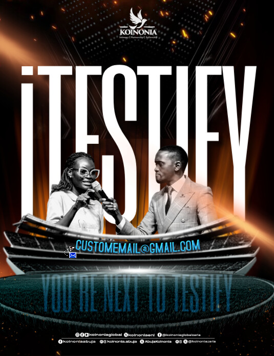 Testimony Template | PosterMyWall