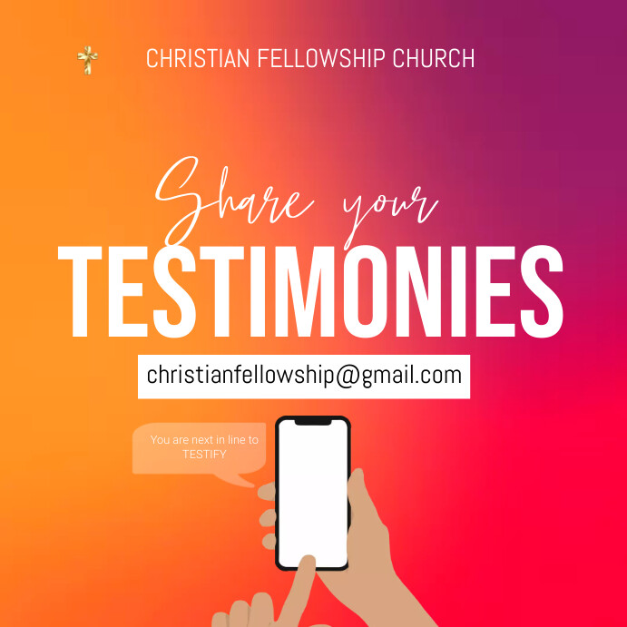 TESTIMONY Template | PosterMyWall