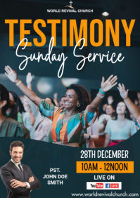 Preto Church Service A3 Template
