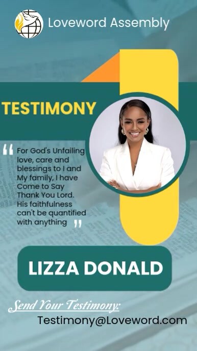 Testimony template | PosterMyWall