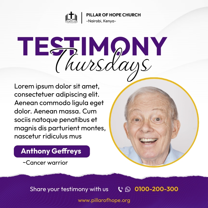 Program Testimony Poster Design Poster Board Testimony at Dennis Raleigh blog