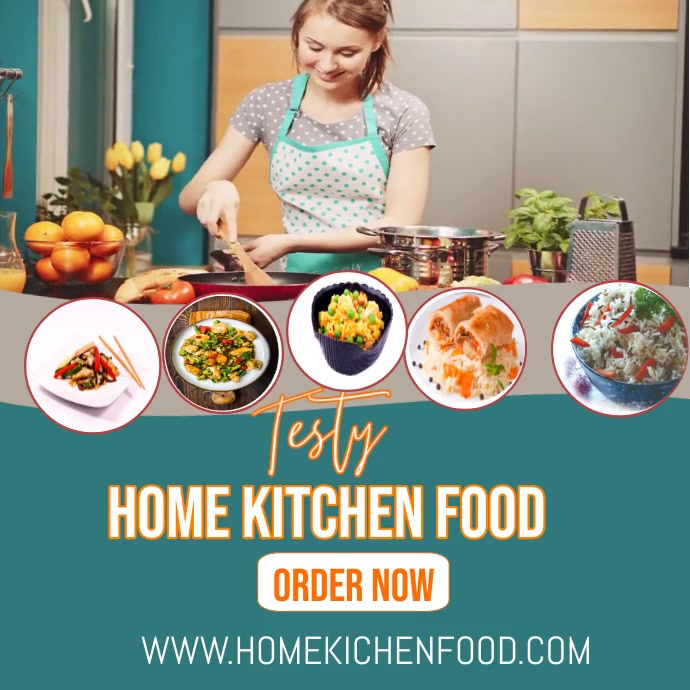 Kitchen Advertising Examples Testy Home Kitchen Food ad vedio Template | PosterMyWall