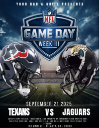 Sort NFL Game Day Iflaya Template