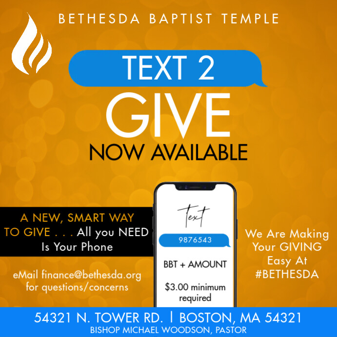 Text 2 Give Instagram Post template