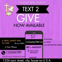 Text 2 Give Instagram Post template
