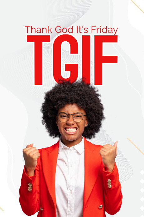 Tgif Abstract Tgif Design Poster Template | PosterMyWall