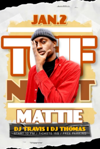 TGIF Night Music Party Cartaz template