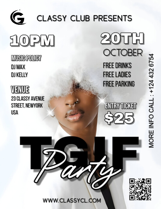 TGIF party Flyer (US Letter) template