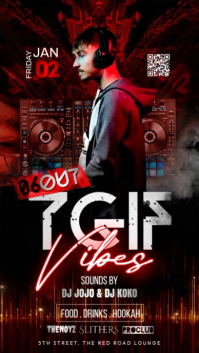 TGIF Vibes Night История на Instagram template