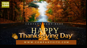 Black Thanksgiving Celebration Digitale display Template