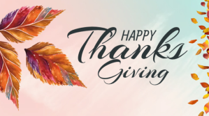 White Thanksgiving Celebration Digitalt display Template