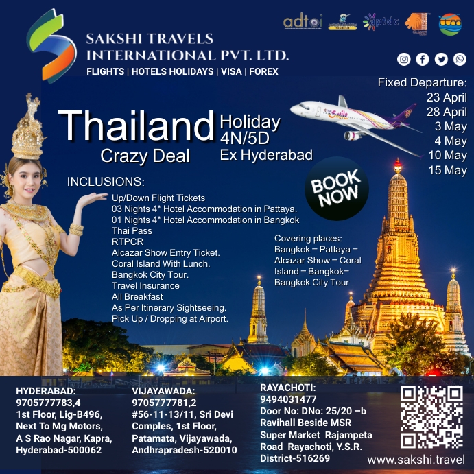 Copy of THAILAND PATTAYA BANGKOK PACKAGE PosterMyWall
