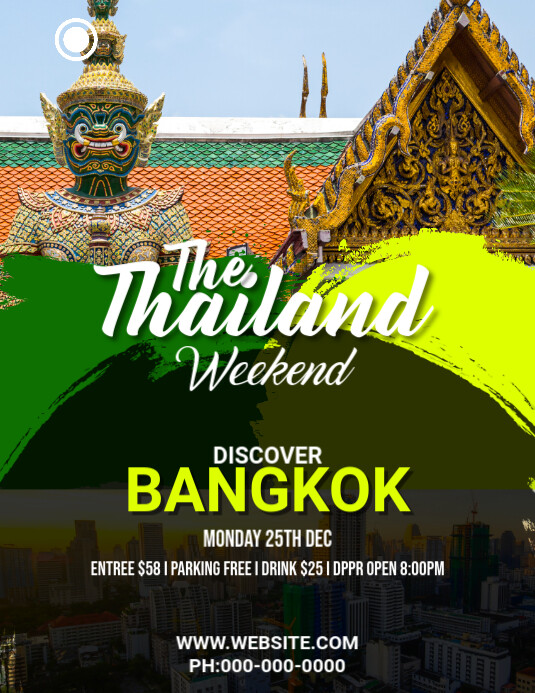 Thailand Travel Flyer template