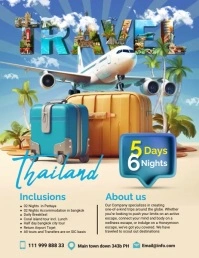 Thailand travel flyer video template