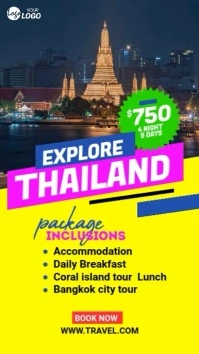 Thailand Travel Video Ad Statut WhatsApp template