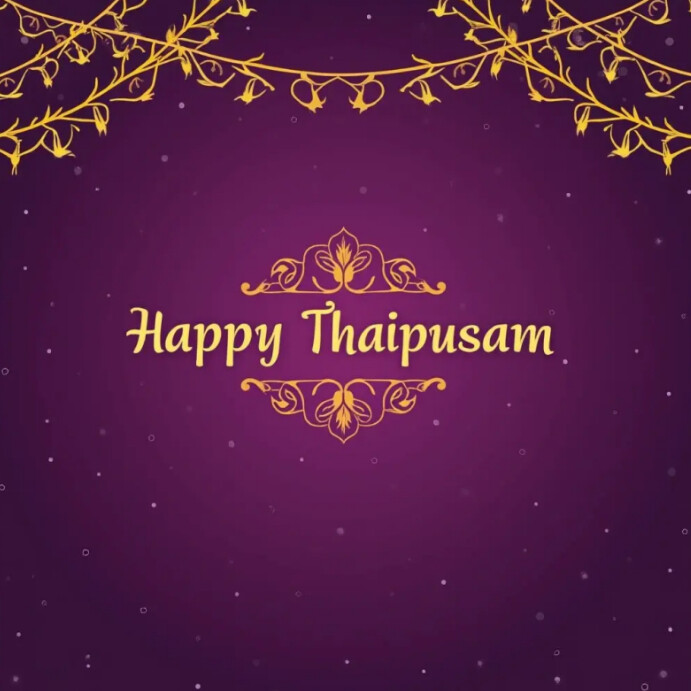 Thaipusam Wishes: Spreading joy and Prosperity Instagram Plasing template