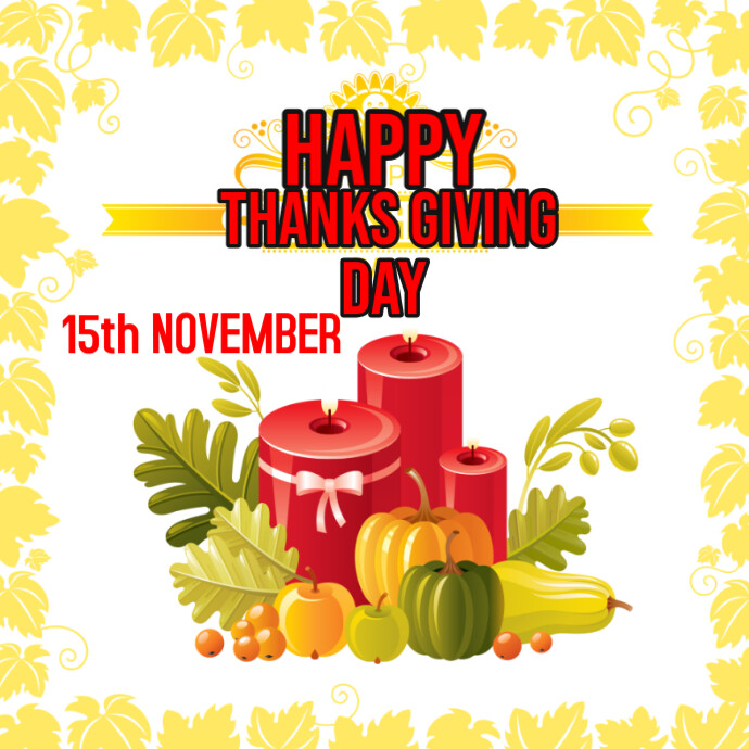 thank Giving Logo template