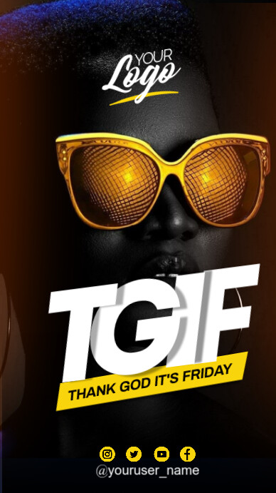 thank God it's friday Instagram Story template