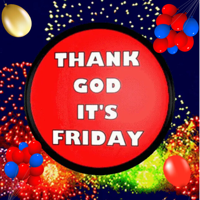 Thank God it's Friday Instagram Post template