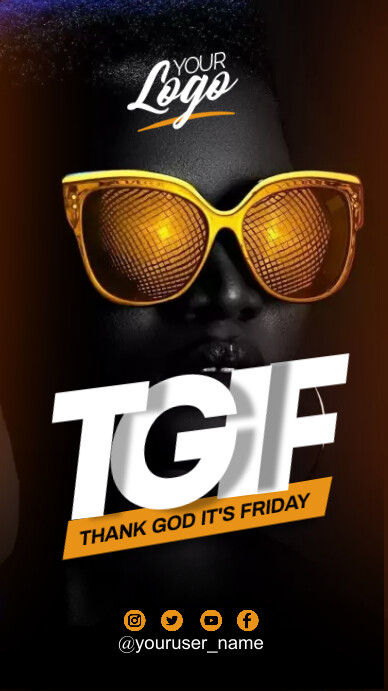 thank God it's friday Instagram Story template