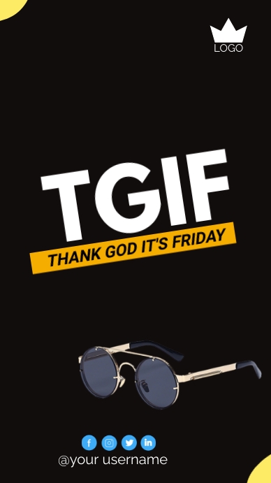 thank God it's friday Template Instagram Story