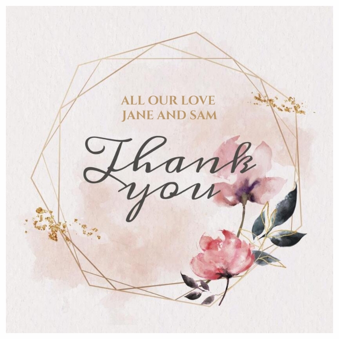 Thank You! Message Instagram template