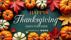 Thank you,thanks giving,event,autumn Message Twitter template