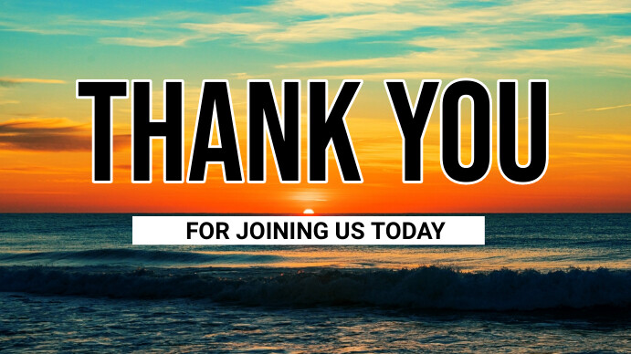 thank you, thank you card, thank you note Ekran reklamowy (16:9) template