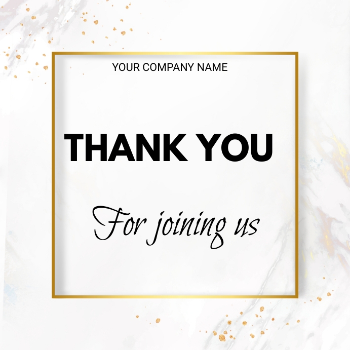 thank you, thank you card, thank you note Instagram Post template