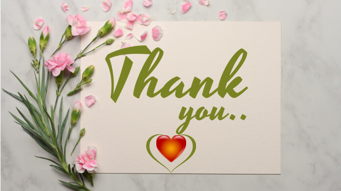 Thank you, wish, love Wpis na Twittera template
