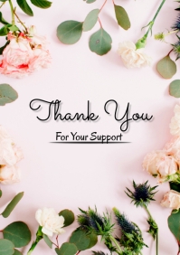 White Pastel Thank You Instagram Post Template | PosterMyWall