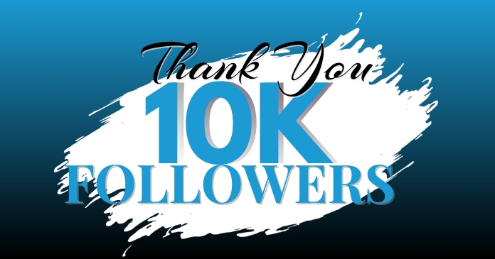 Thank You 10K Followers on Facebook Template