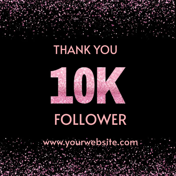 Thank you 10k followers template | PosterMyWall