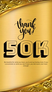 Thank You 50K Digital Display (9:16) template