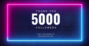 Purple Social Media Milestone delt Facebook-billede Template