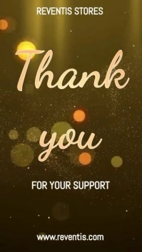 Thank you animated message template Digital Display (9:16)