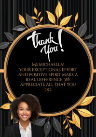 Thank you/Appeciation A4 template