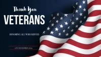 Thank you car for honoring veterans day Encabezado de blog template