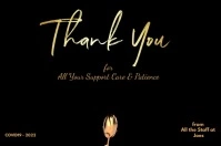 Thank You Card Poster template