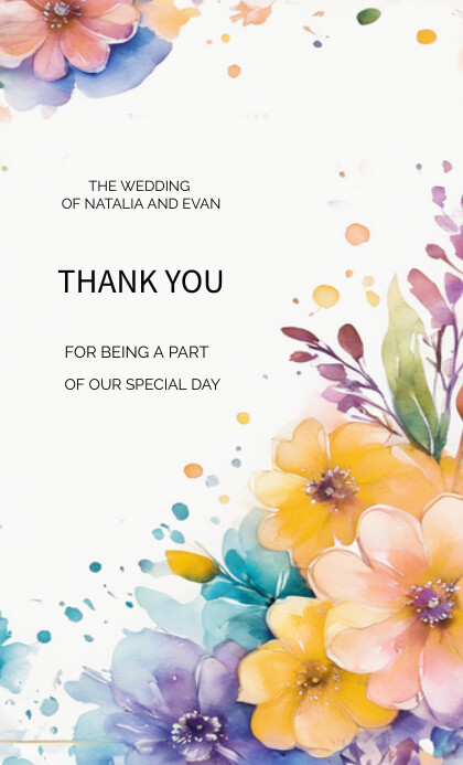 Thank you card US na Legal template