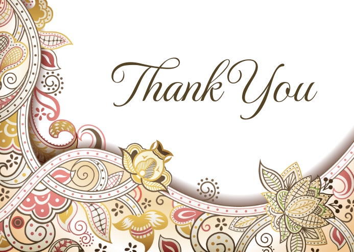 Thank you card Postcard template